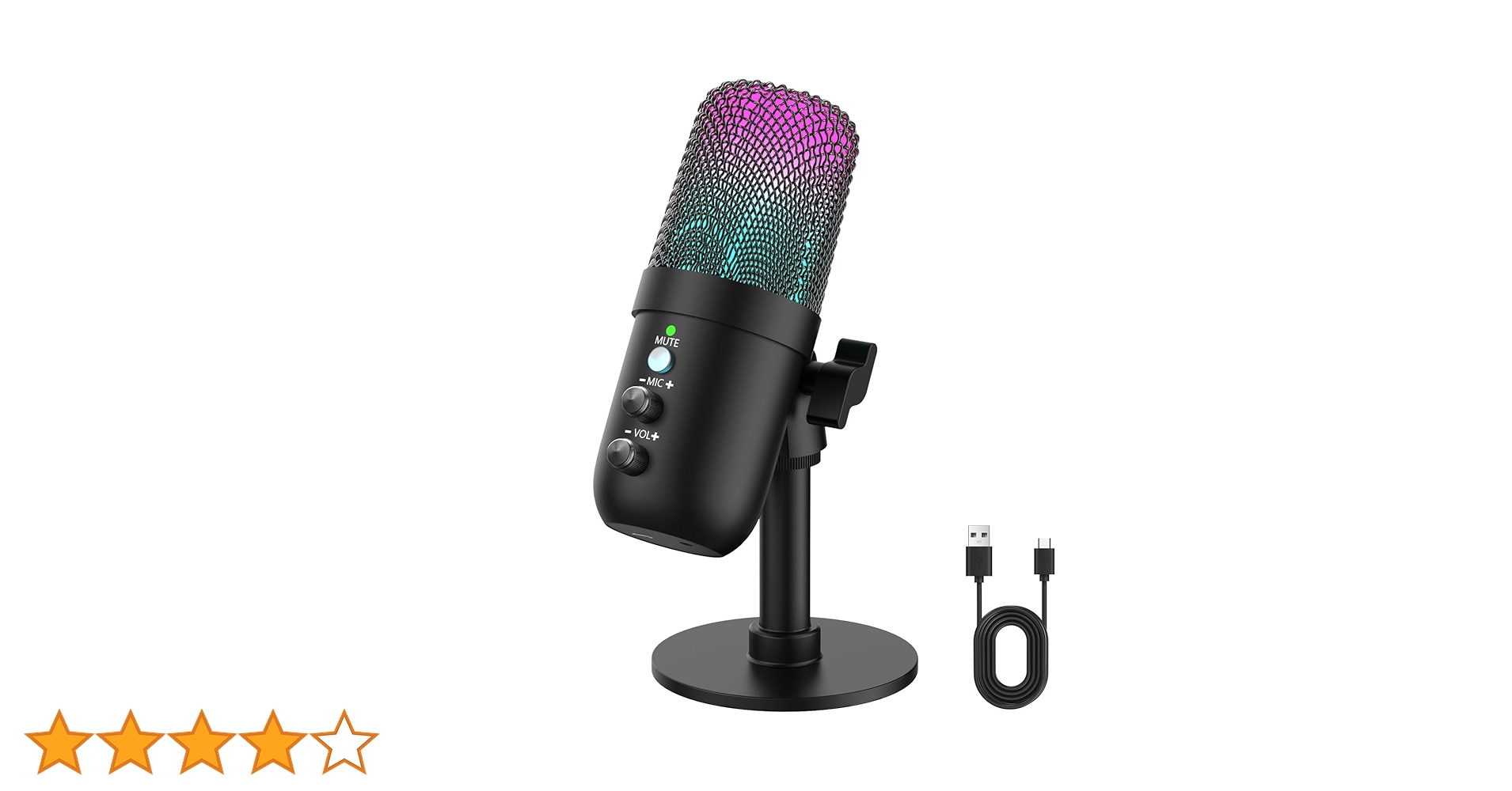 Amazon.co.jp: コンデンサーマイク USB マイク ゲーミングマイク PC